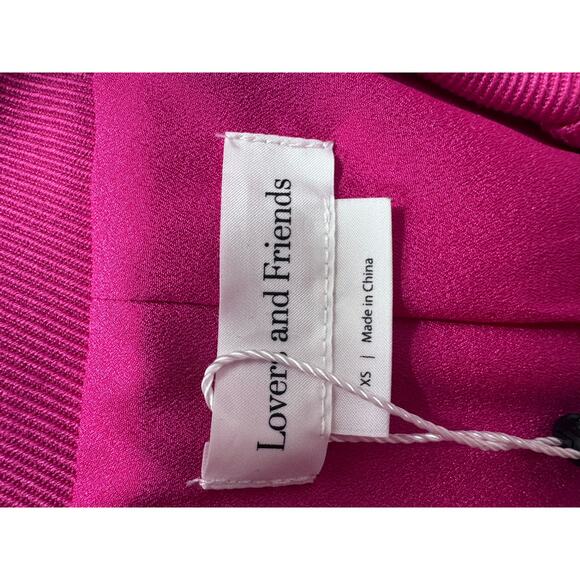 "NEW W/DEFECT"  "Lovers & Friends" Hot Pink Trench Coat SZ XS Fairy Goth Blondie - Picture 8 of 16